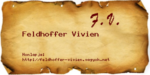 Feldhoffer Vivien névjegykártya